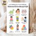 Emotion Regulation Painting Poster, Cute Cartoon-style Calming Strategies Poster, Practical Mood-soothing Tips Suitable For Therapy Rooms, Home Spaces_maomaolike.com