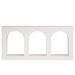 Arched Entryway Table, Wood Console Table With 3 Arched Shelves_maomaolike.com