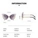 Unisex Fashion Round Diamond Studded Sunglasses Sun Protection Sunglasses Outdoor Rhinestone Glasses_maomaolike.com