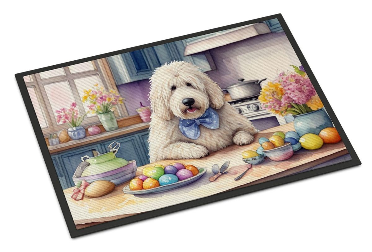 Decorating Easter Komondor Doormat Front Door Mat Indoor Outdoor Rugs For Entryway, Non Slip Washable Low Pile, 24H X 36W_maomaolike.com