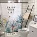 Home Garden Waterproof And Impermeable Printed Shower Curtain Polyester Punch Free Shower Curtain Spot_maomaolike.com