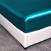 pure color satin silk four piece set simple sheets, mattress covers, pillowcases and bedding_maomaolike.com