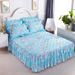 Thickened Quilted Skirt Style Dust Single Piece Skin-Friendly 1.2m 1.68m Sheet Lace Edge Protective Bed Cover_maomaolike.com