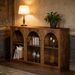 Console Table, Farmhouse Entryway Table With 3 Tier Storage_maomaolike.com