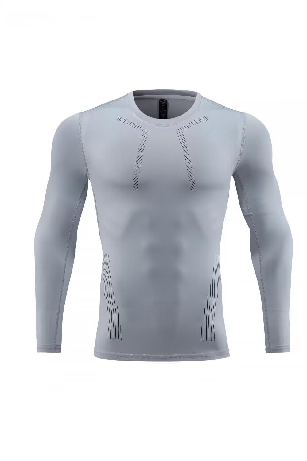 Men's Clothing Long-Sleeved Tights Men's Sports t-Shirt Fitness Breathable Quick-Drying Running Training Suit Basketball Long Sleeves_maomaolike.com