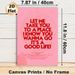 "Good Life" Disco Lyric Painting Poster, Vibrant Pink Typographic Disco Ball Poster, Retro House Techno Themed Decor Suitable For Home Studio, Living_maomaolike.com
