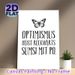 Butterfly & Optimism Quote Painting Poster, Minimalist Black & White Hand-drawn Butterfly With German Typography Poster, Inspirational Wall Decor_maomaolike.com