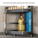 Gun Gray Spice Triangle Stove Countertop Chopstick Holder Storage Kitchen Corner Fan-Shaped Rack_maomaolike.com