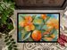 Florida Orange Blossom In Watercolor Doormat Front Door Mat Indoor Outdoor Rugs For Entryway, Non Slip Washable Low Pile, 24H X 36W_maomaolike.com