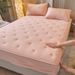 Class A Soybean Fiber Quilted Single Piece Thickened Full Wrap Three-Piece Set Simmons Mattress Protector Cover_maomaolike.com