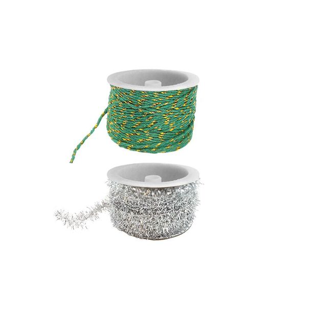 Christmas Luxe Knit - Metallic Yarn With Gold Thread Cotton Wire Spools_maomaolike.com