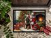 Leonberger And Santa Claus Doormat Front Door Mat Indoor Outdoor Rugs For Entryway, Non Slip Washable Low Pile, 24H X 36W_maomaolike.com