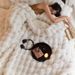 Winter Cream Style 3D Rex Rabbit Fur Sofa Decoration Leisure Bedroom Plush Blanket_maomaolike.com