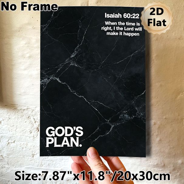 Bible Verse Isaiah 60:22 Painting Poster, Minimalist Dark Marble Texture Poster, Inspirational Religious Message Decor For Home, Office, Prayer Space_maomaolike.com