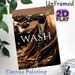 Hair Wash Themed Painting Poster, Luxury Realistic Hair Care Scene Poster, Stylish Design To Create A Soothing Atmosphere, Ideal For Hair Salon And_maomaolike.com