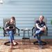Patio Swivel Chairs Set Of 2, High Back Patio Dining Chairs With All-Weather Mesh For Backyard, Lawn, Garden, Gray_maomaolike.com