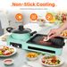 1Pc 3 In 1 Electric Hot Pot With Grill 1600W Smokeless Non-Stick Korean BBQ Grill Shabu Shabu Hot Pot Combo With Independent Temperature Control For 3-5 People Fedex Shipping_maomaolike.com