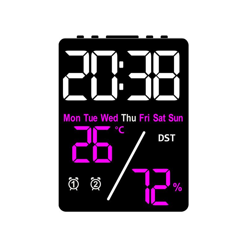 New Alarm Gift Multifunctional Electronic Simple Setting Temperature And Humidity Clock 5508_maomaolike.com