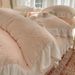 Wholesale Korean Style Carved Four-Piece Autumn Winter Thickened Double-Sided Jacquard Milk Warm Coral Velvet 4-Piece Set_maomaolike.com