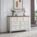 Modern 6 Drawers Dresser 6 Drawers Cabinet,Chest Of Drawers Closet Organizers And Storage Clothes Storage Drawers Cabinet For Living Room, Farmhouse Dresser Organizer BEIGE_maomaolike.com