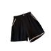 women's clothing fat mm Xiaoxiang style casual shorts contrast color tops slim temperament two-piece suit_maomaolike.com