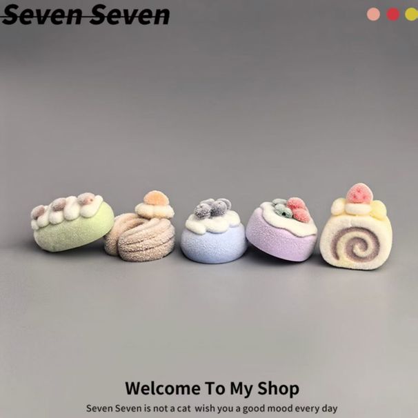 Cute Sweet Dessert Dashboard Screen Computer Monitor Decoration Car Interior Healing Cake_maomaolike.com