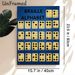 Braille Alphabet Painting Poster, Bright Illuminated Braille Chart Poster, Educational Visual Reference For Learning Braille, Suitable For Study Rooms_maomaolike.com