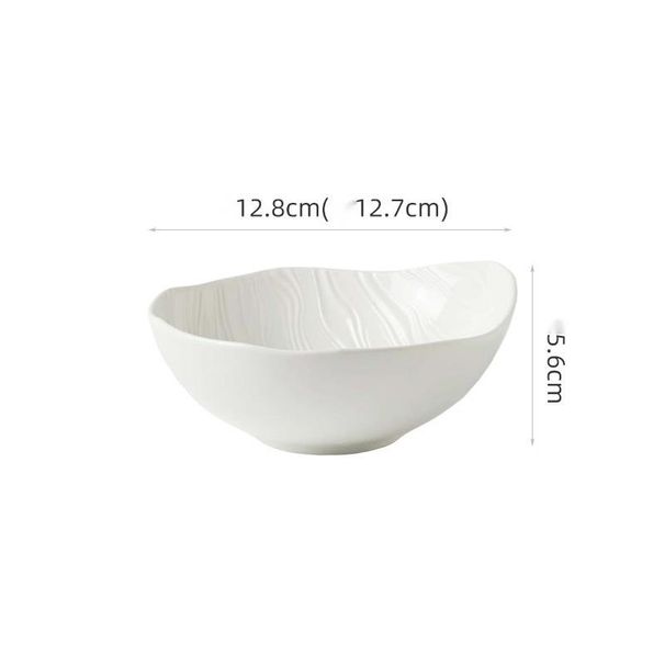 Ceramic Soup Large Rice Household Fruit Salad Snail Noodle High-Value Breakfast Oatmeal Bowl_maomaolike.com