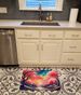 Cherry Blossom In Color Memory Foam Kitchen Mat Machine Washable Anti-Fatigue Mat Cushion Comfort Bath Mat Or Kitchen Rug_maomaolike.com