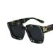 Sunglasses men's square large frame personality Sunglasses millionaire fashion glasses_maomaolike.com