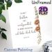 German Bible Verse Painting Poster, Warm-toned Floral Accent Poster, Gentle Inspirational Religious Decor For Bedroom, Living Room And Prayer Space_maomaolike.com