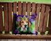 American Foxhound King Of Mardi Gras Throw Pillow Machine Washable, Indoor Outdoor Decorative Pillow For Couch, Bed Or Patio, 14Hx14W_maomaolike.com
