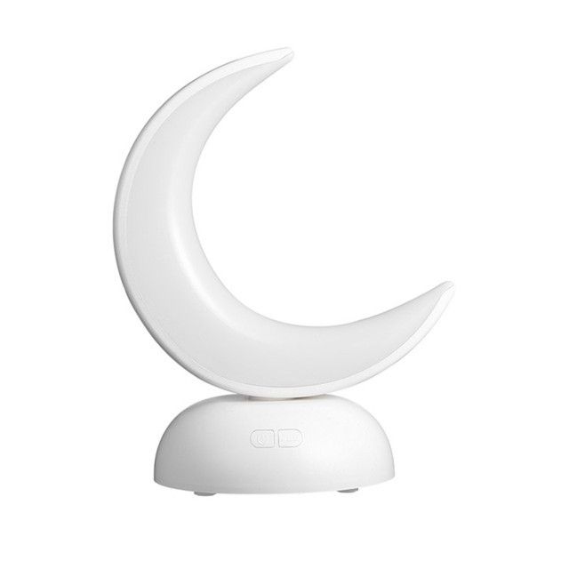 LED Wireless Touch Night Light Moon Shape USB Charging Stepless Dimming Table Lamp Living Room Bedroom Bedside Lamps Kid_maomaolike.com