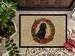 Cocker Spaniel Christmas Flowers Doormat Front Door Mat Indoor Outdoor Rugs For Entryway, Non Slip Washable Low Pile, 24H X 36W_maomaolike.com