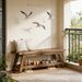 Entryway Bench, 2-Tier Foyer Seating Bench With Shoe Storage_maomaolike.com