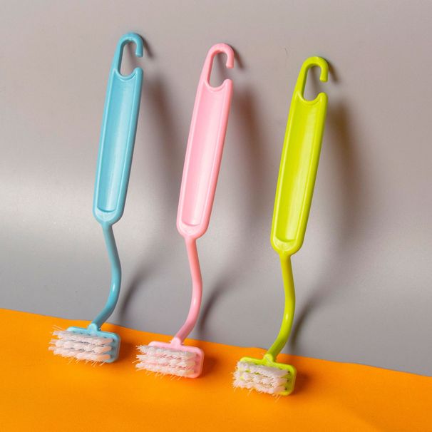 No Dead Angle Super Easy To Use Bathroom Special Cleaning Long Handle Plastic Toilet With Base Set Brush_maomaolike.com