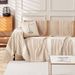 Soft Chenille Geometric Pattern Throw For 3-Seater Couch, Modern Striped Design, Multiple Sizes & Colors Cover Sofa_maomaolike.com