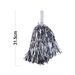 24 Pcs Cheerleading Pom Poms With Handle For Team Spirit Sports Games Dance Outfit (silver)31.5cm_maomaolike.com