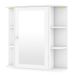 Wall-Mounted Bathroom Mirror Cabinet With Storage Shelves_maomaolike.com