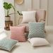 Home Furniture Pure Color Rose Velvet Pillow Cover Sofa Bed Headrest Pillow Cover_maomaolike.com