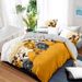 5 Piece Soft All-Season Washed Microfiber And Viscose Comforter Set , With Comforter, Sheet, Pillowcases & Shams, Print, Flowerd, Moisture-Wicking, Silky Soft Texture, Cooling, Breathable, Easy Care_maomaolike.com