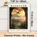 Basgiath Dragon & Castle Painting Poster, Atmospheric Fantasy Style Poster, Captivating Scene Of Dragon Flying Over Misty Mountain Castle At Golden_maomaolike.com