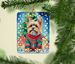 Yorkshire Terrier Yorkie Christmas Porcelain Ornament Christmas Tree Hanging Decorations For Home Christmas Holiday, Rectangle, Gift, Multicolor_maomaolike.com