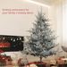 6ft Nordic Pine Artificial Christmas Tree With 795 Snow Flocked Tips, Foldable Metal Stand, Easy Assembly, Hinged Xmas Tree For Home Office Holiday_maomaolike.com