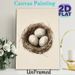 Bird Nest With Eggs Painting Poster, Delicate Watercolor-style Poster, Soft-toned Nest With Speckled Eggs, Delivers Natural Tranquil Ambiance For_maomaolike.com