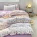 Home & Garden Four Piece Set Pure Washed Cotton Full Quilt Cover_maomaolike.com