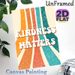 Kindness Matters Painting Poster, Vintage Distressed Colorful Retro Striped Poster, Warm Positive Message Ideal For Home, Living Room Or Office Wall_maomaolike.com
