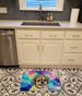 Pug Hippie Dawg Memory Foam Kitchen Mat Machine Washable Anti-Fatigue Mat Cushion Comfort Bath Mat Or Kitchen Rug_maomaolike.com