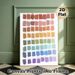 Color Palette Gradient Painting Poster, Soft-toned Torn Paper Style Color Block Poster, Gentle Gradient Color Scheme Ideal For Home Studio, Living_maomaolike.com