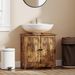 Bathroom Vanity Cabinet, Under Sink Bathroom Cabinet With 2 Doors And Adjustable Shelf, Rustic Brown_maomaolike.com